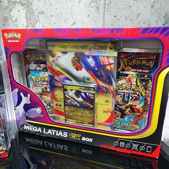 Pokemon TCG Mega Evolution ETB, Booster Bundle, Sleeves, Mega Latias Bundle